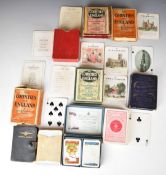 Playing cards and games to include Jacques Counties of England, Imperial Airways, Orient Line to