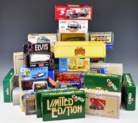 A collection of mostly Corgi diecast model cars, buses and lorries to include Superhaulers,