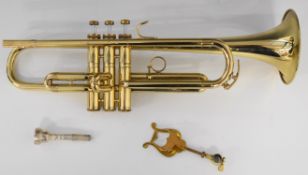 Boosey and Hawkes B&H 400 trumpet, serial number 093305, fitted with 7C mouthpiece, in hard carry