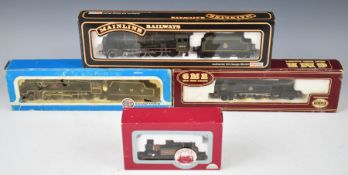 Four 00 gauge model railway locomotives to include Dapol 0-6-0 Terrier Boxhill, all in original