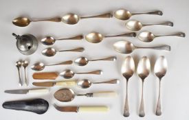 Thomas Hardy interest silver plated cutlery, originally owned by Thomas Hardy and Elizabeth Mary