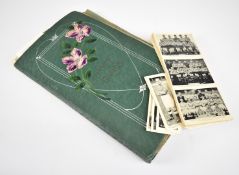 Edwardian postcard album including Bristol Clifton, Symonds Yat, Lydney, Clevedon, Devon,