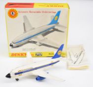 Dinky Toys diecast model Boeing 737 Lufthansa, 717, in original box with instructions.