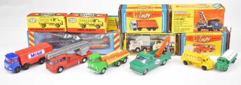 Five Lone Star diecast model cars comprising Impy, Impy Major and Commercials, all in original