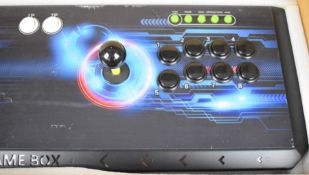 Three home arcade Street Fighter or Tekken style joysticks comprising Tekken 6 Wireless Fighting