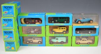 Thirteen Elicor 1:43 scale diecast model cars to include Rolls-Royce Berline Silver Shadow 1975