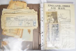 Air Mail related ephemera and photographs c1920s/1930s including postage rate sheets and postcards