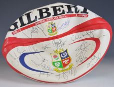 Gilbert Rugby ball signed by the 2005 British and Irish Lions