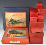 Two Hornby 0 gauge train sets comprising Goods Set No.20 and Tank Goods Set No.201 together with a