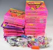 Twenty-two Hasbro Jem and the Holograms doll clothing sets, all in original packaging together