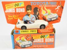 Corgi Toys diecast model James Bond 007 Toyota 2000GT 'You Only Live Twice' car with white body, red