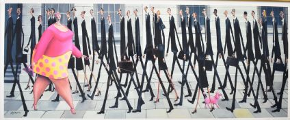 Sarah-Jane Szikora (born 1971) signed limited edition (29/295) humorous print 'Dare to be