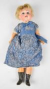 Armand Marseille early 20thC bisque headed doll marked 390 A 6/0M to back of head with fixed blue