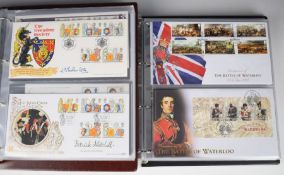 Two albums of first day covers, including signed examples