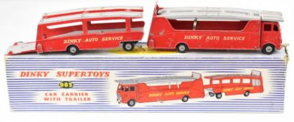Dinky Supertoys diecast model Car Carrier with Trailer, 983, in original box.