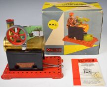 Mamod MM2 stationary live steam engine, in original box