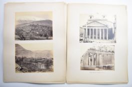 Twenty three 19thC Grand Tour or similar albumen photographs or prints, mainly titled either Rome or