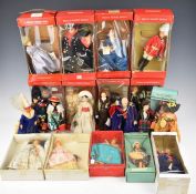 A collection of Peggy Nisbet costume and portrait dolls to include Lady Diana, Mary Queen of