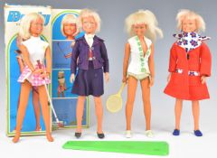 Four Kenner 'Dusty' dolls including British Airways Jet Setter and The Golf Champion with original