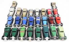 Twenty six vintage Dinky Toys diecast model cars to include Armstrong Siddeley, Vauxhall, Rolls