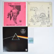 Pink Floyd - 3 albums comprising Fillmore West, Dark Side of the Moon (Australian issue pink