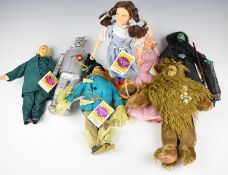 Seven Wizard of Oz dolls by Presents/Hamilton Gifts comprising Dorothy, Scarecrow, Tin-Man, Lion,