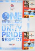 A collection of Team GB Olympic ephemera relating to the 2012 London and 2014 Sochi games comprising
