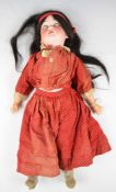 Dressel bisque headed doll marked 1349 to neck, with open mouth, blue weighted eyes, jointed