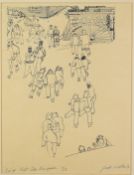 Jack Crabtree (born 1938) signed limited edition (9/18) 'End of Shift Deep Navigation', mining