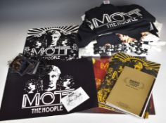 Mott the Hoople - 2009 and 2013 tour programmes, posters (30x40), laminated passes, Live 2013 album,