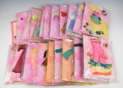 Over forty Discover the World with Barbie outfits by Mattel.