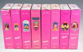 Eight Mattel Barbie dolls 'The Great Eras Collection' to include Southern Belle 11478, Gibson Girl