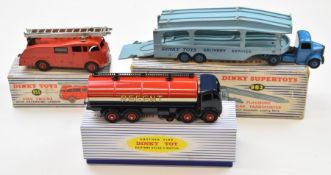 Two Dinky Toys diecast model trucks comprising Pullman Car Transporter with Detachable Loading