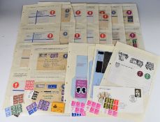 GB and world stamps in five albums, a box of German first day covers, a folder containing GB