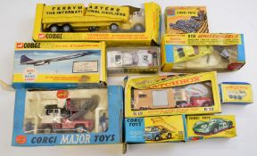 A collection of vintage Corgi and Matchbox diecast vehicles to include BAC-SUD Concorde 650,