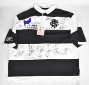 Barbarians Scottish Amicable sponsored rugby shirt signed by Jonah Lomu (New Zealand / All Blacks