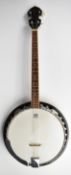 Samick Artist Series Edition four string banjo, length 88cm