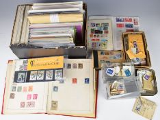 Mint and used GB and world stamp collection including Queen Elizabeth II mint decimal issues in