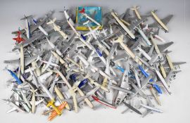 Approximately one hundred mostly civil aviation diecast model aeroplanes, manufacturers include