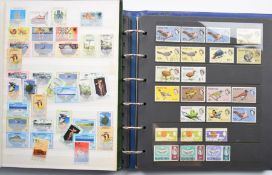 A collection of stamps from Mauritius Queen Victoria 1858 to modern, in two albums