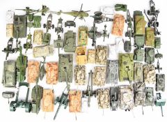 A collection of diecast model military vehicles to include Corgi, Dinky, Crescent Toys and