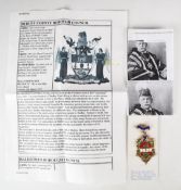 Dudley County Borough Council Millie Golding Past Mayoress 1933 hallmarked silver gilt and enamel