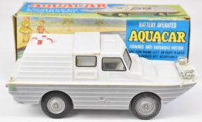 HSI battery operated Aquacar with life buoy power switch and plastic grey/white body, 3309, in