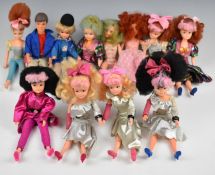 Twelve Pedigree Sindy dolls 1986/87 to include Disco Magic, Magic Moments, Paul and Marie Sindy's