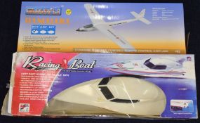 Guan Li Thunderbird 3 channel electric powered remote controlled aeroplane and a remote controlled