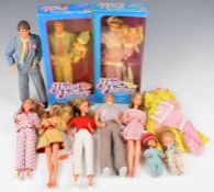 Ten Mattel 'The Heart Family' 1980's Barbie style dolls, including two in original boxes.