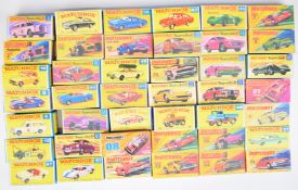 Forty-two Matchbox Superfast diecast model cars to include Hairy Hustler 7, Lamborghini Marzal 20,