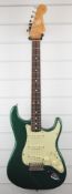 Fender Stratocaster USA Vintage Hot rod '62 electric guitar, in Sherwood green with alder body,
