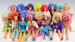 Sixteen Hasbro Jem and the Holograms dolls to include Jem, Stormer, Pizzazz, Kimber and Shana,
