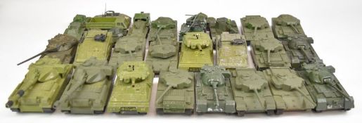 Thirty mostly Dinky Toys diecast model tanks and similar to include Centurion, Chieftain and
